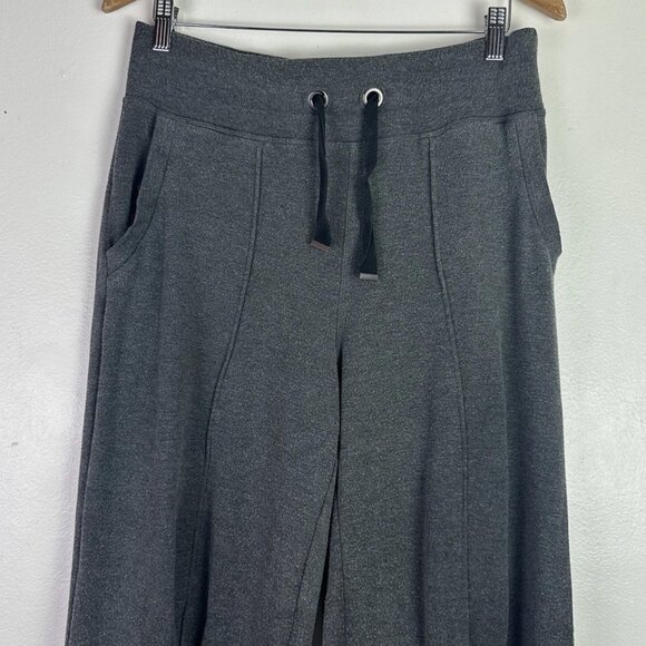 NWT Athleta Women Sierra Wide Leg Center Seam Mid Rise Pants Heather Gray Size S - Picture 4 of 9